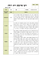 평가제 2학기 유아관찰일지 만 3세 22명-18
