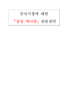 [국제경영] 중국시장에 대한 삼성 애니콜 진출전략-1