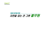 [기업경영] 풀무원 기업분석과 전망-1