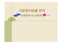 [기업재무비율 분석] 삼성전자 vs LG전자-1