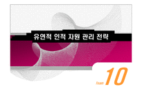 [인사관리] 유연적 인적 자원 관리 전략-1