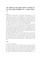 IMF 외환위기와 2008 글로벌 금융위기의 특성을 비교하고 현재 글로벌 경제상황에 주는 시사점을 기술하시오-1