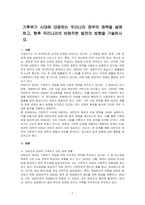 기후위기 시대에 대응하는 우리나라 정부의 정책을 설명하고, 향후 우리나라의 바람직한 발전의 방향을 기술하시오-1