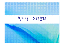 [교육학개론] 청소년 소비문화-1