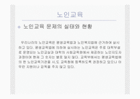 (노인복지) 노인여가 및 노인교육의 실태와 문제점 및 전망 발표자료-8