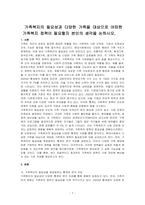 가족복지의 필요성과 다양한 가족을 대상으로 어떠한 가족복지 정책이 필요할지 본인의 생각을 논하시오-1