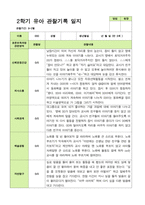 관찰일지- 만 3세 20명 2학기 평가제 유아 관찰일지-18
