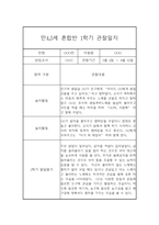 만4세,만5세 혼합반 1학기 놀이활동중심 관찰일지 및 발달평가 20명-4