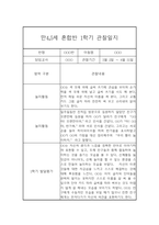 만4세,만5세 혼합반 1학기 놀이활동중심 관찰일지 및 발달평가 20명-18