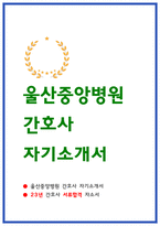 울산중앙병원 자소서 최합자료-1