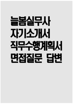 (늘봄실무사 자기소개서) 늘봄실무사 자소서 면접질문 및 모범답변 늘봄행정실무사 자기소개서 늘봄행정실무사 자소서 늘봄실무사 지원동기 직무수행계획서 교육공무직원 채용-1