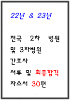 22년 23년 간호사 최종합격 자소서 30편 BEST 모음-1