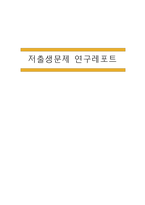 저출생 (저출산) 개념과 원인분석 및 저출생으로 인한 문제점과 저출생문제 해결방안 제시-1