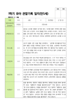평가제 1학기 2학기 1년 관찰일지 만 5세 23명-18