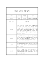 만1세 20명 1년 관찰일지 (발달평가 첨부/80Page분량)-5