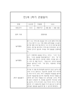 만1세 20명 1년 관찰일지 (발달평가 첨부/80Page분량)-8