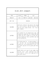 만1세 20명 1년 관찰일지 (발달평가 첨부/80Page분량)-19