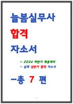 상반기 합격자들의 늘봄행정실무사 자소서 7편 모음 지원동기 업무이해도 직무수행계획 등-1