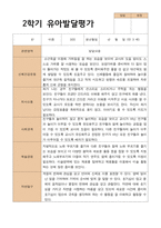 평가제 유아발달평가와 상담일지  2학기 만 3세 21명-16