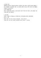 (2024학년도 2학기, 출석수업대체과제물, 유아동작교육)1. 창의적 신체표현을 위해 동물 중 한 가지를 정한 후, 동물의 움직임에서 나타날 수 있는 1) 동작 브레인스토밍과 이에 따른 동작 구성요소 분석. 이를 반영하여 2) 동작 나래이션이 포함된 활동계획안.  2. 유아들의 감상을 통한 동작교육이 효과적으로 이루어지기 위해 감상을 위한-6