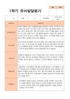 유아발달평가 만 4세 21명 1학기 2학기 -평가제-2