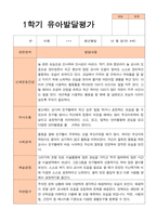 유아발달평가 만 4세 21명 1학기 2학기 -평가제-10