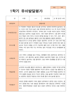유아발달평가 만 4세 21명 1학기 2학기 -평가제-11