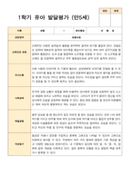 유아발달평가 만 5세 21명 1학기 2학기 -평가제-7