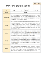유아발달평가 만 5세 21명 1학기 2학기 -평가제-9