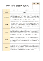 유아발달평가 만 5세 21명 1학기 2학기 -평가제-10