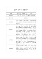 영아 관찰일지 및 발달평가 - 만1세 1학기 관찰일지와 발달평가 - 평가제,일상놀이영역-7