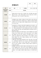 1학기 2학기 영아관찰일지  만 1세 10명-평가제-4
