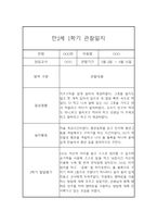 [관찰일지] 만1세 1학기 관찰일지 및 발달평가 22명 (일상,놀이 관찰일지)-4