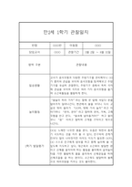 [관찰일지] 만1세 1학기 관찰일지 및 발달평가 22명 (일상,놀이 관찰일지)-8