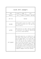 [관찰일지] 만1세 1학기 관찰일지 및 발달평가 22명 (일상,놀이 관찰일지)-14