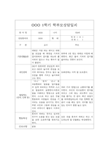 [부모상담일지 평가제] 만0세 1학기 부모상담일지,개별면담일지 20명-14