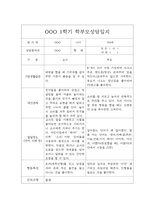 [부모상담일지 평가제] 만0세 1학기 부모상담일지,개별면담일지 20명-20
