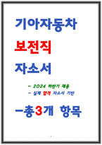 기아자동차 생산직 자소서-1
