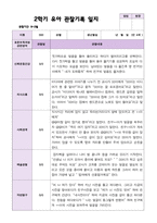 2학기 유아 관찰일지와 발달평가  만 4세 23명 - 평가제-1