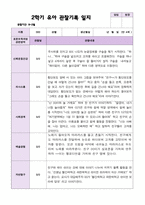 2학기 유아 관찰일지와 발달평가  만 4세 23명 - 평가제-8