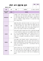 2학기 유아 관찰일지와 발달평가  만 4세 23명 - 평가제-12