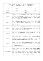 발달평가 - 만3세반 2학기 유아 발달평가 25명-4
