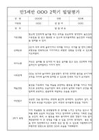 발달평가 - 만3세반 2학기 유아 발달평가 25명-8