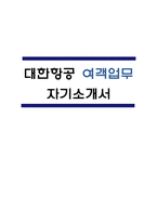[대한항공 자소서] 대한항공 최종합격(여객업무) 자기소개서 -1