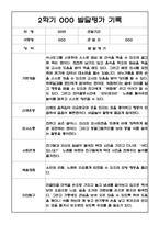 만1세 2학기(9월-2월) 발달평가 20명 - 평가제-17