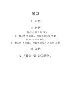 청소년을 대하는 전문직 가운데 사회복지사가 갖는 장점에 대해서 서술하시오-1