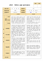 평가제 만 1세 2학기 영아 관찰일지와  상담일지 12명-20