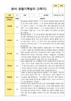 만 1세 1학기2학기 영아 관찰일지 12명-19