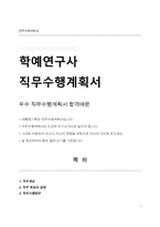 대통령기록관 학예연구사 직무수행계획서-1