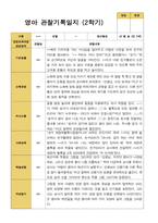 만 2세 2학기  9-2월  관찰일지 12명-5